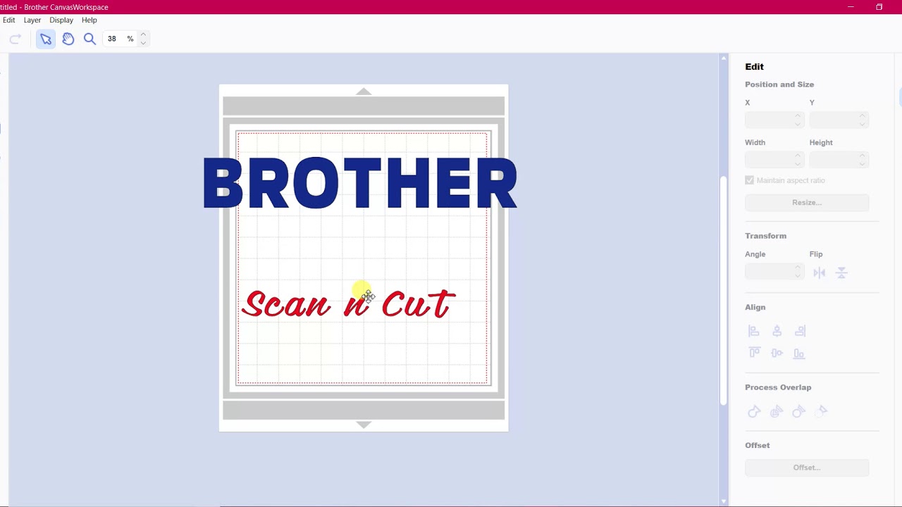 Brother Scan n Cut Knockout Method Using Canvas Workspace (Part 1) by Amanda