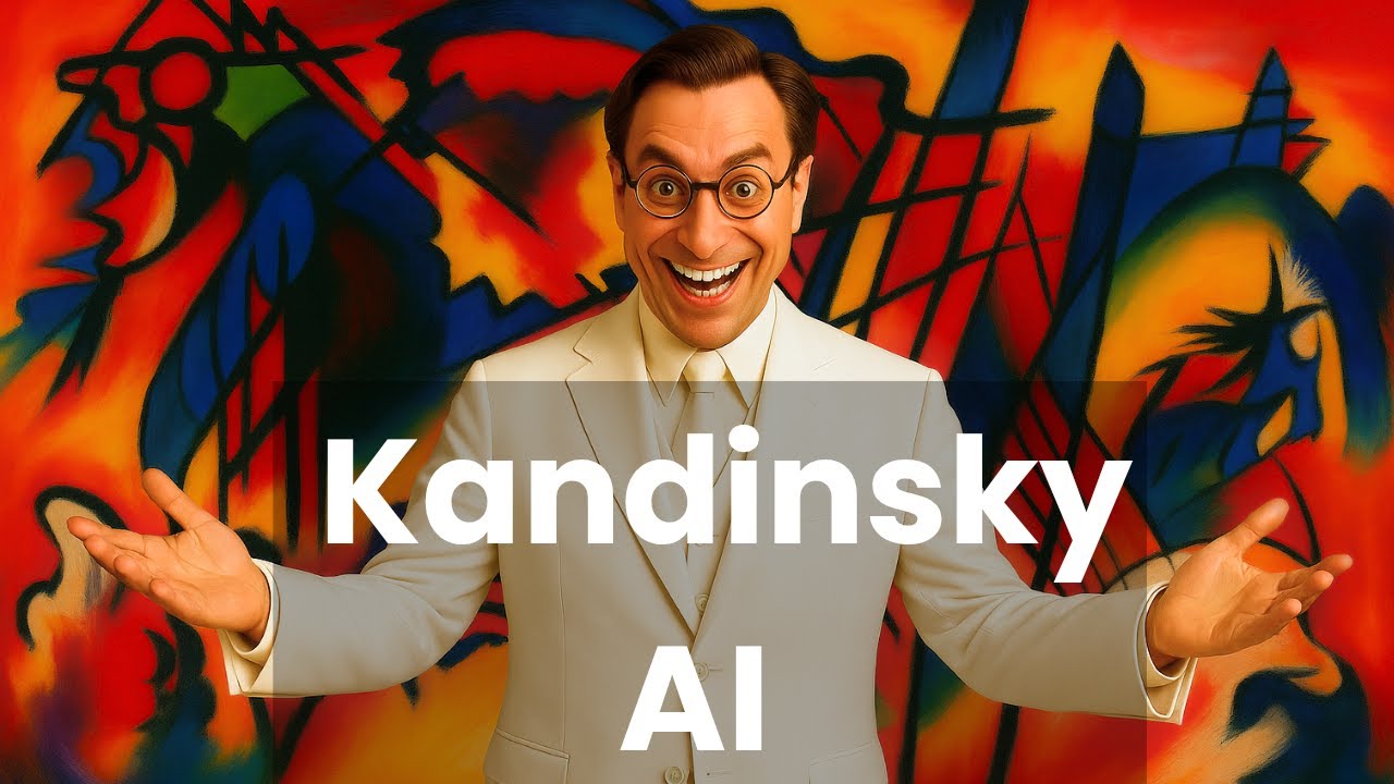 Kandinsky abstract AI art &mdash; bold shapes, vibrant colors