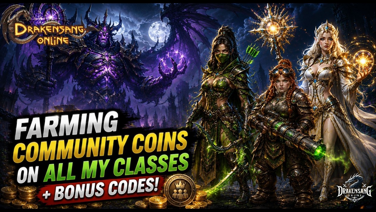 Drakensang Online &mdash; Фарм монет сообщества на всех моих классах + бонус-коды! | DSO