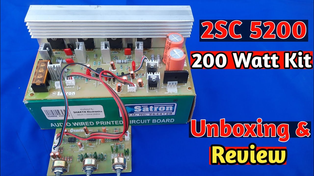 2SC 5200 200 Watt Amplifier Kit Unboxing | 2sc 5200 2sa 1943 Amplifier | Ttc 5200 tta 1943