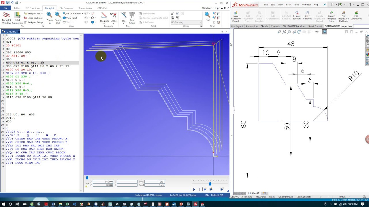 G73 Pattern Repeating Cycle- suy nghĩ đơn giản với G73 tiện thô vật đúc cnc