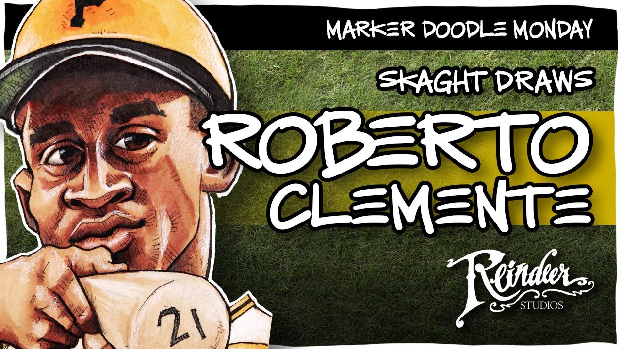 Roberto Clemente | Marker Doodle Monday