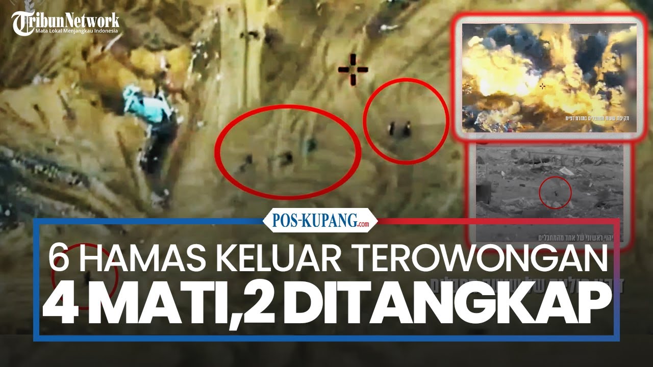 4 Tewas 2 Ditangkap, IDF Serang 6 Anggota Teroris Hamas Keluar dari Terowongan di Rafah