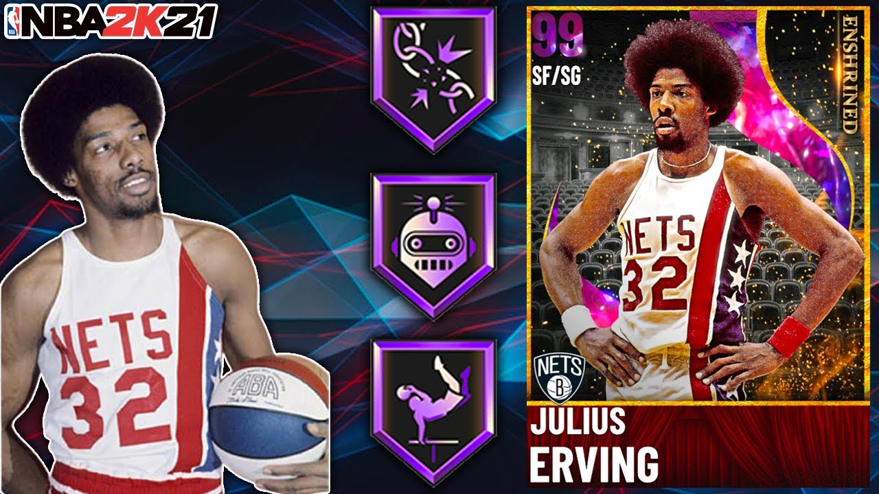 DARK MATTER JULIUS ERVING GAMEPLAY! DR J IS THE DEFINITION OF A HOOPER IN NBA 2K21 MyTEAM!