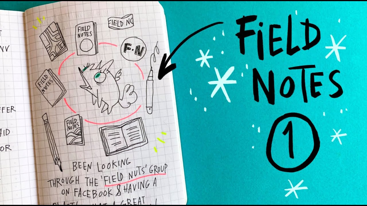 Field Notes sketchbook flip through 1