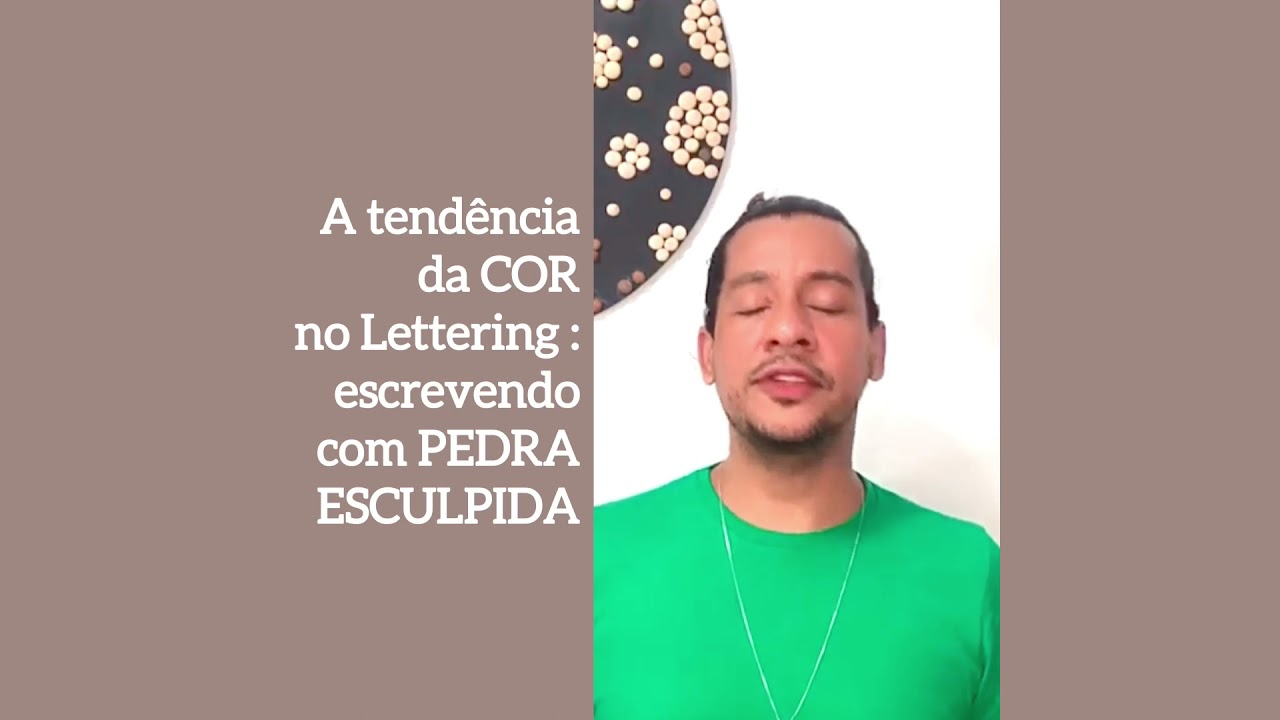 Lettering com pedra esculpida: a tend&ecirc;ncia da cor no lettering | Design de Parede
