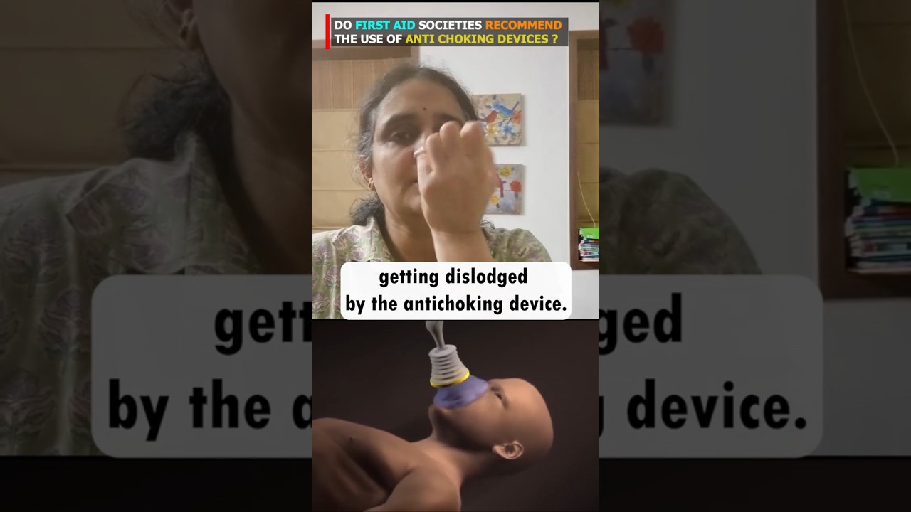 Are anti-choking devices recommended by first aid societies?