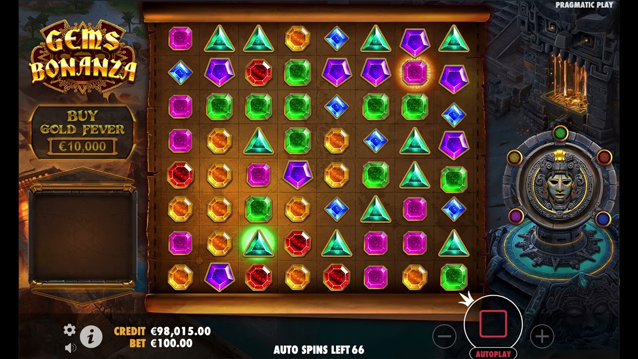 100 auto spins in Gems Bonanza slot Free Play in Demo Mode by Pragmatic Play