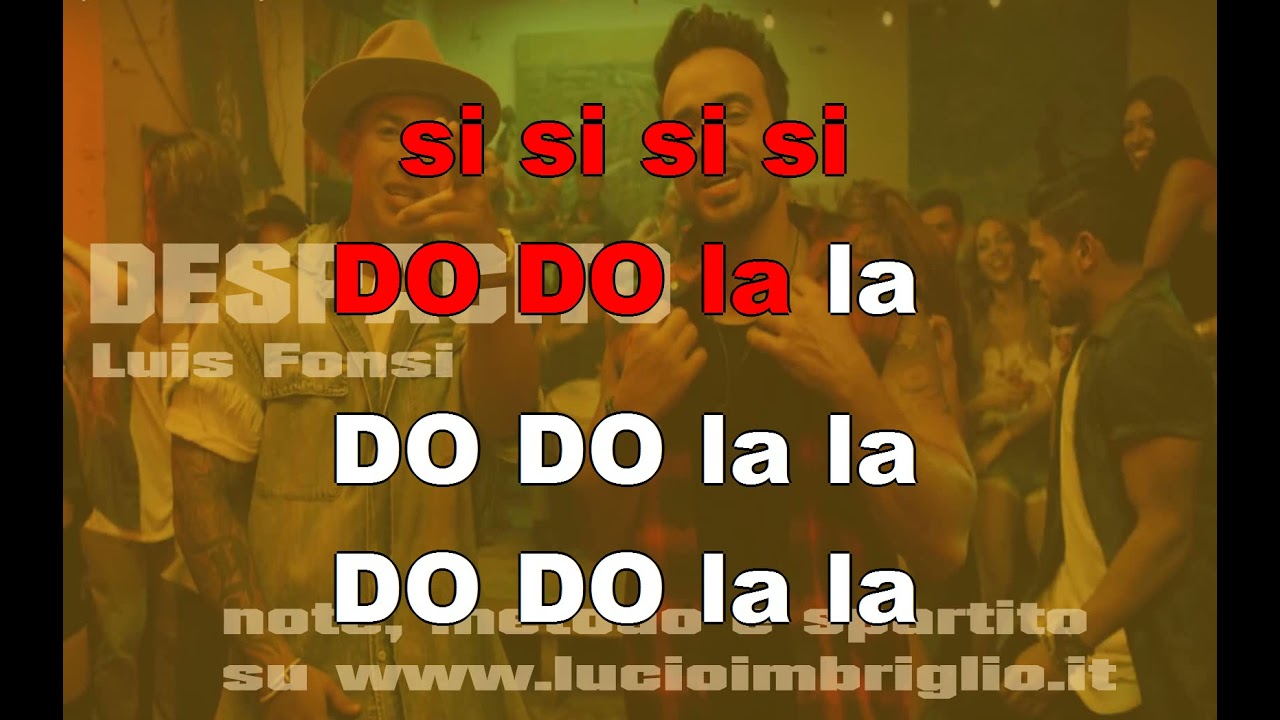 Despacito - karaoke notazionale