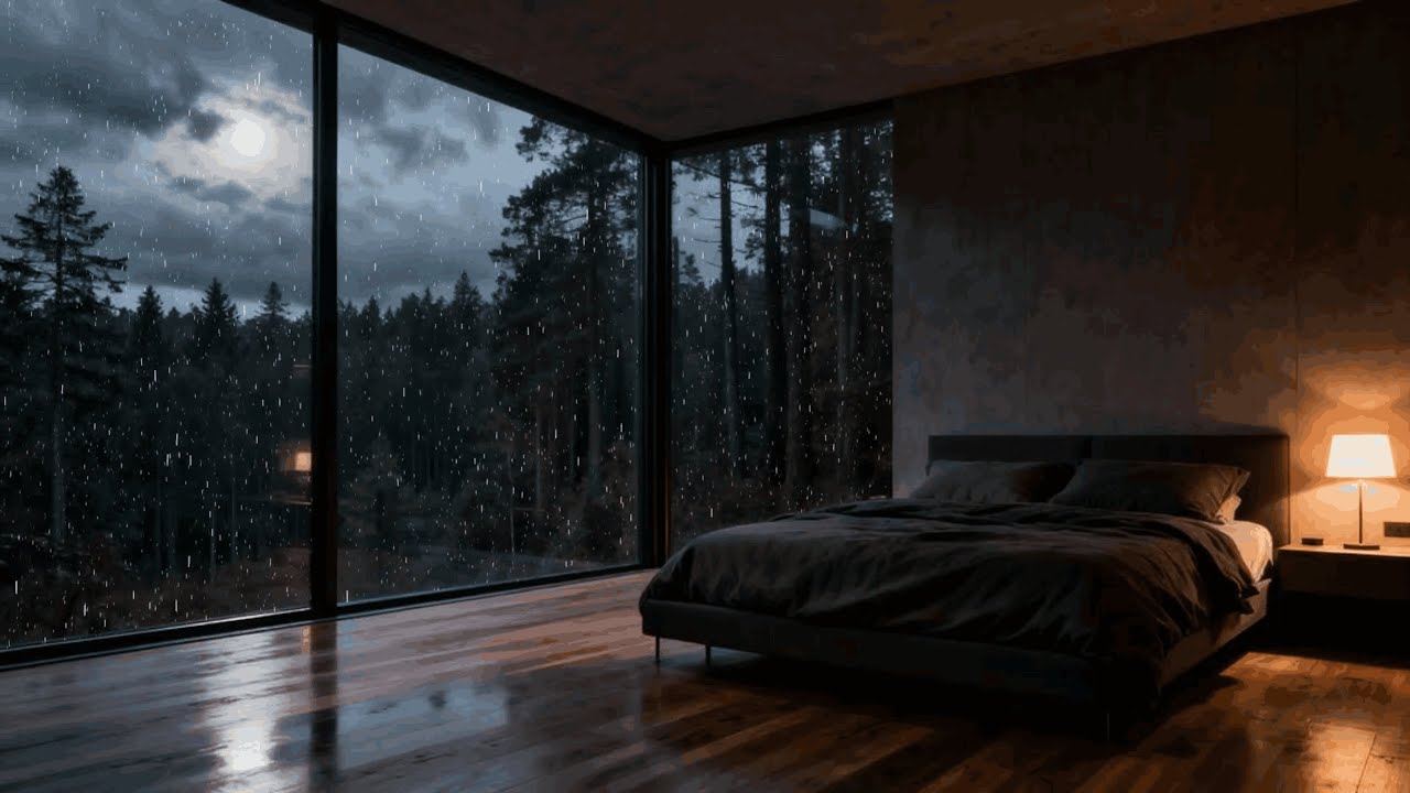 Relaxing Rain Sounds & Gentle Piano Music 🌧️ Deep Sleep, Study, Meditation Ambience