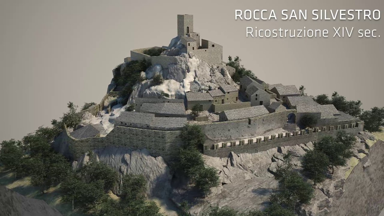 Rocca San Silvestro - Ricostruzione Grafica