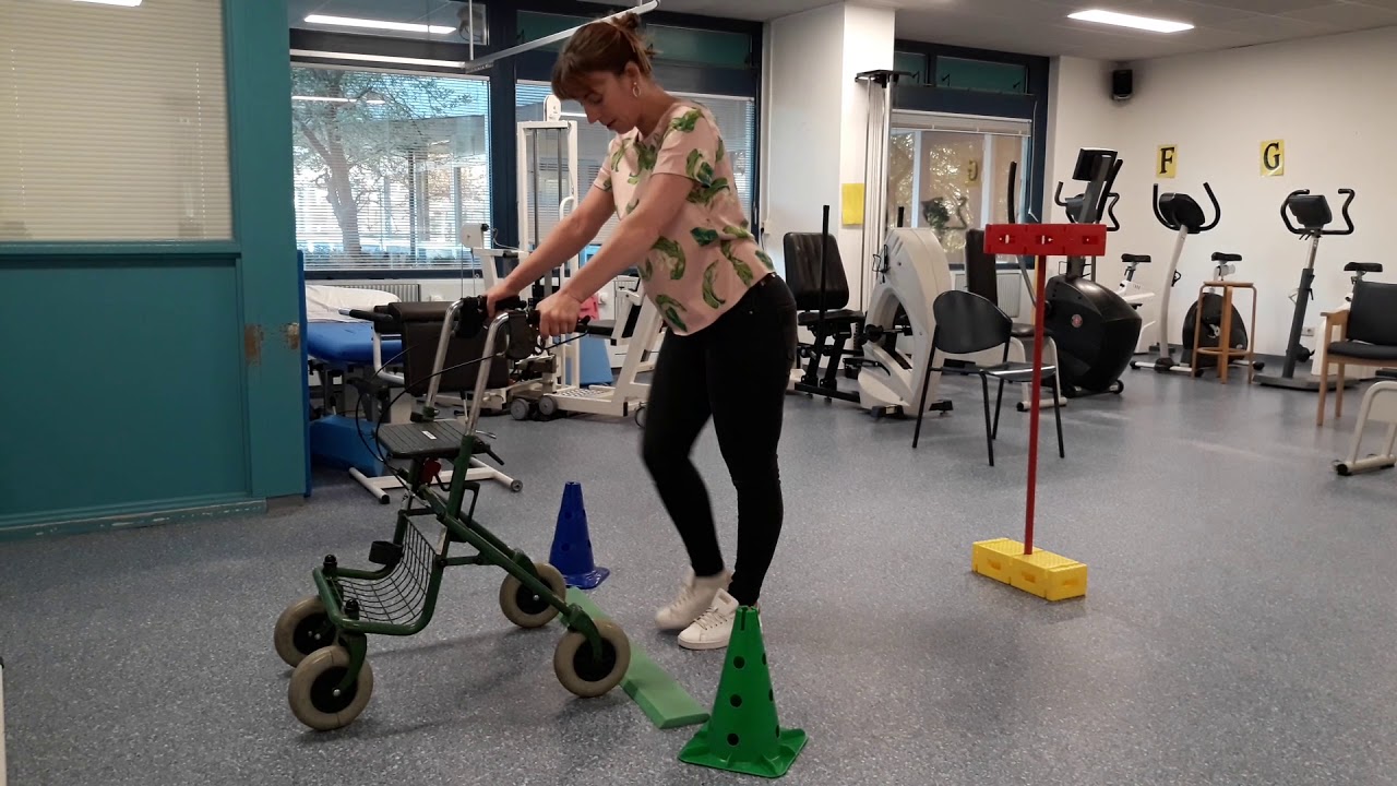 Parcours Nathalie met rollator