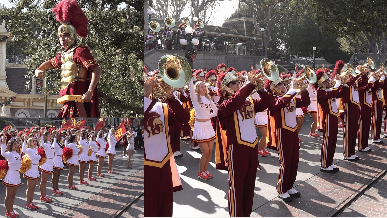 USC Trojan Marching Band - Disneyland Town Square - December 2023