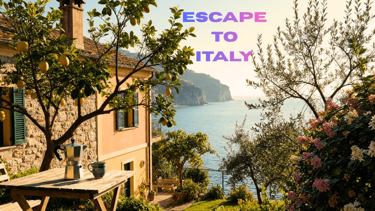 Spring Ambience | A Slow Morning in Amalfi 🍋🌸