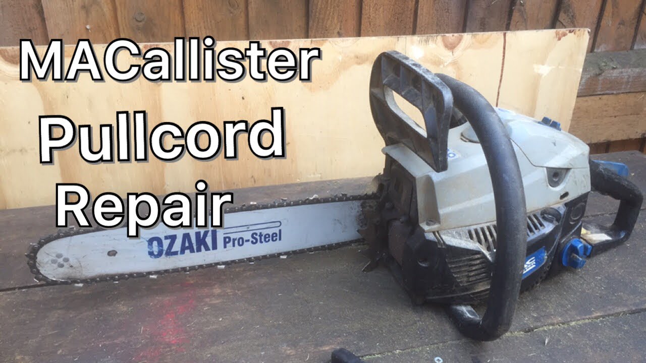 MAC Allister Chainsaw pullcord Repair #smallenginenation