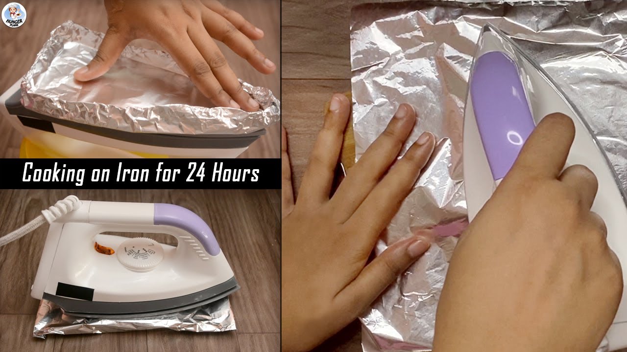 Cooking All My Meals Using Only a CLOTHING IRON For 24 Hours | Iron Food Challenge | Hunger Plans
