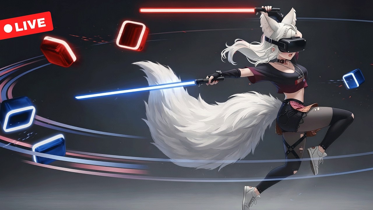 Sabering the fat off my body 👀 Beat Saber