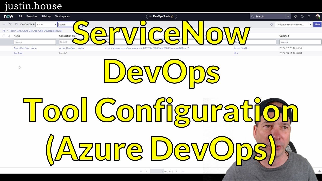 Конфигурация инструмента DevOps ServiceNow Azure DevOps