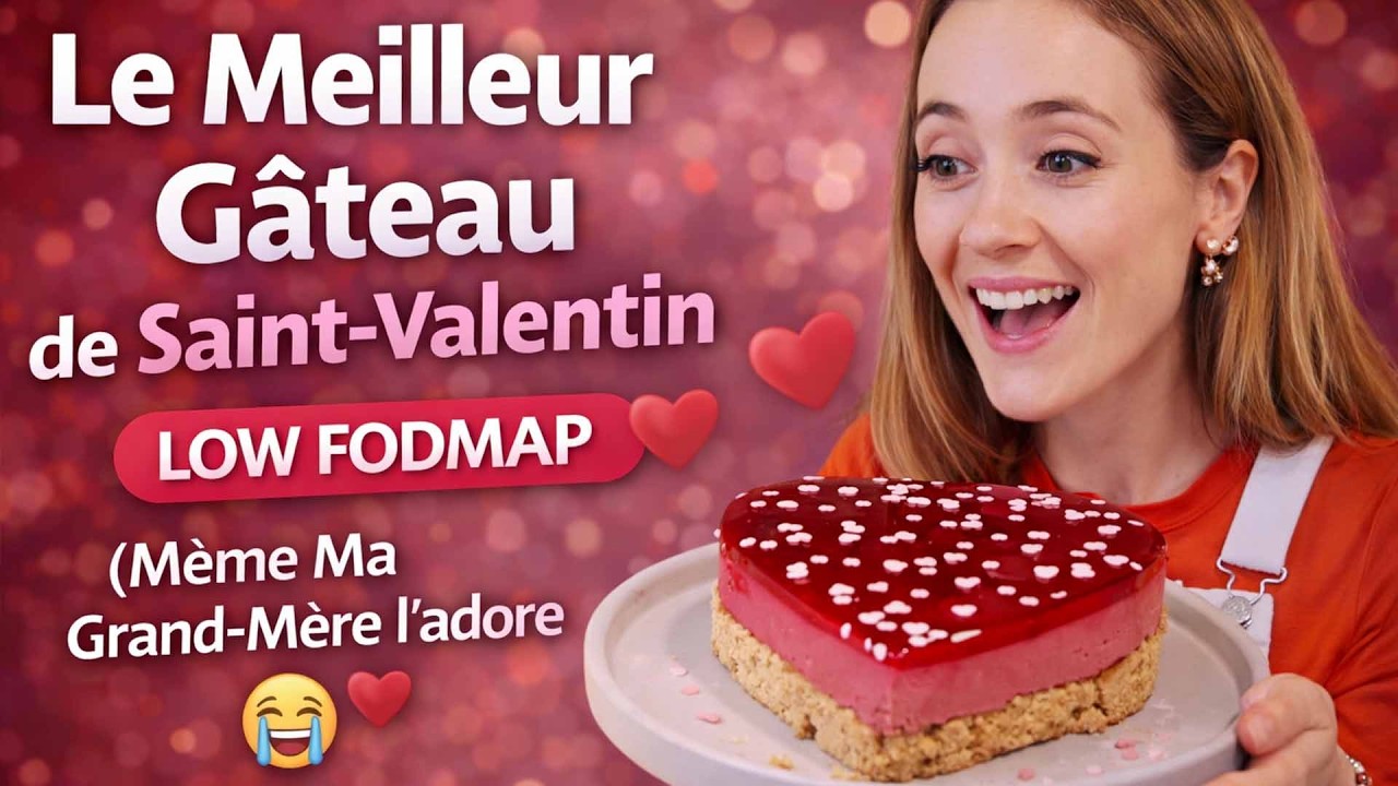 Le Meilleur G&acirc;teau de Saint-Valentin Low FODMAP (valid&eacute; par mamie ! 😭❤️) moelleux & inratable !