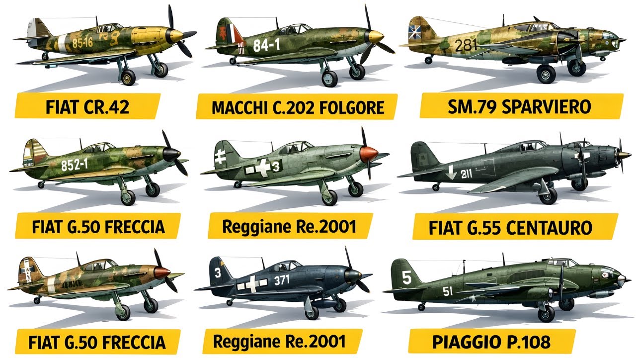 Все итальянские самолеты времен Второй мировой войны