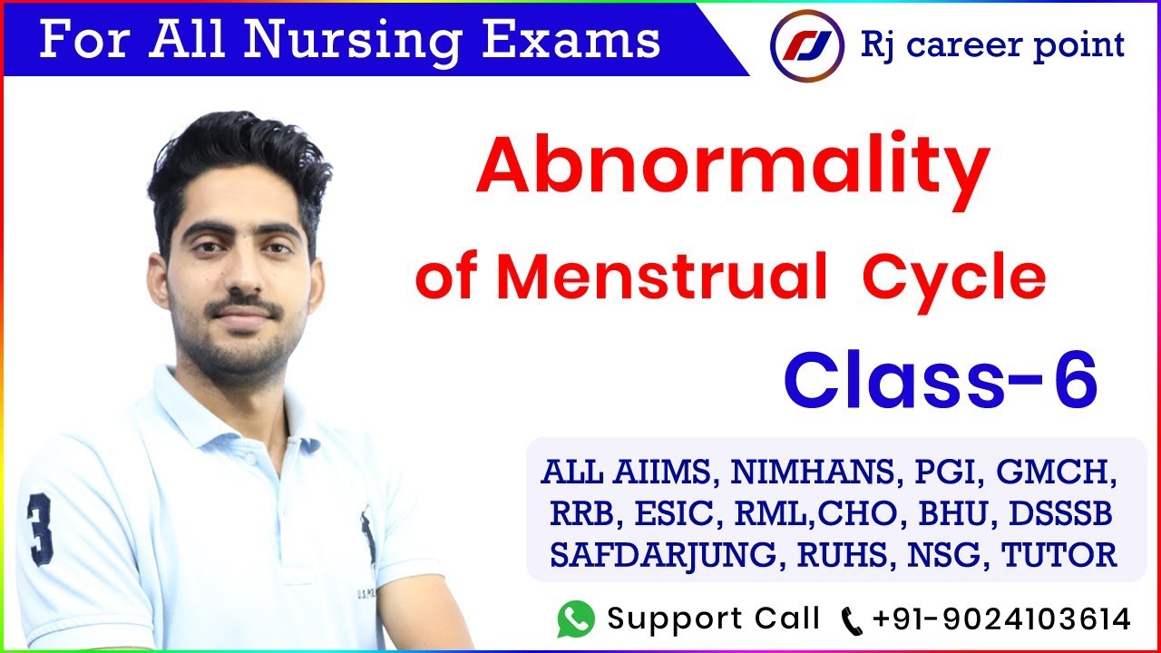 Abnormality of menstrual cycle | by Rajesh Sir | Rj career point