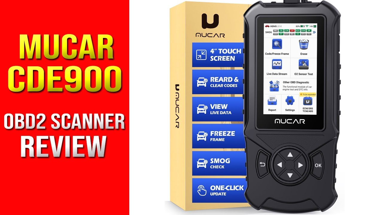 Mucar CDE900 OBD2 Scanner Review (Code Reader & Diagnostic Tool)