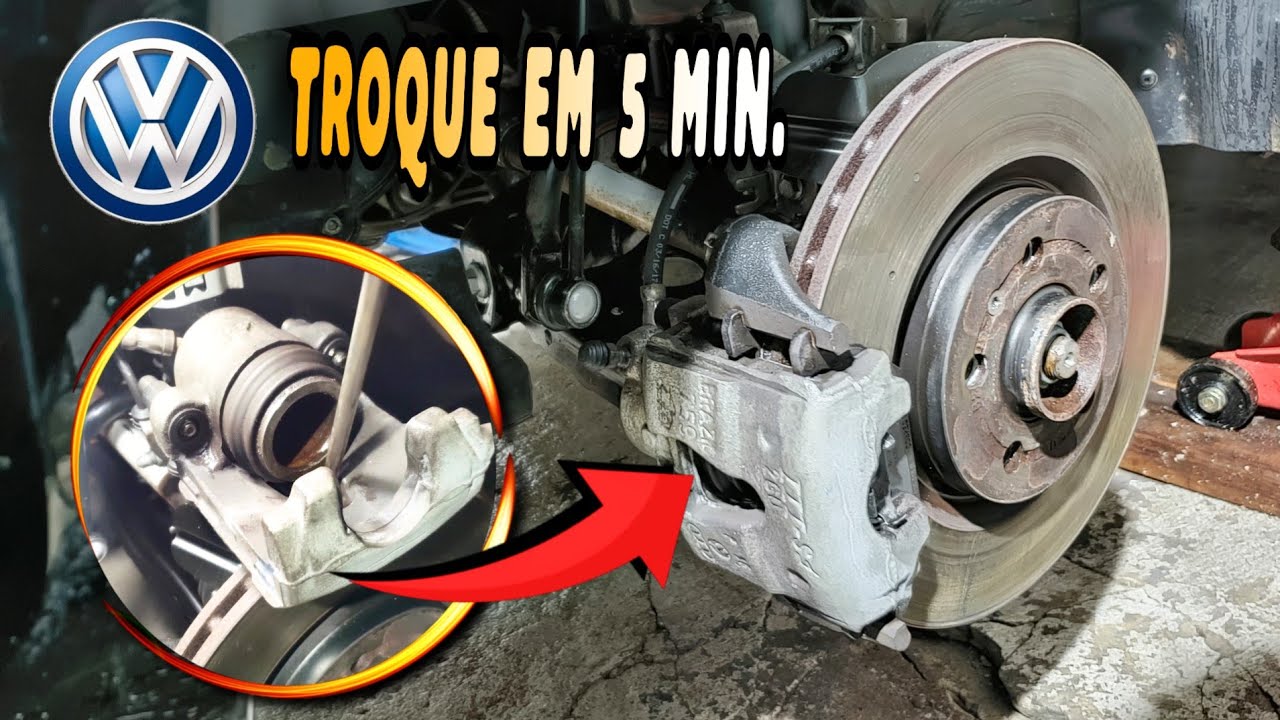 Como trocar a PASTILHA DE FREIO Spacefox, Polo, Golf, Fox, Saveiro (Faça você mesmo)