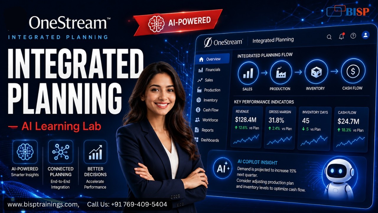 Интерактивная лаборатория обучения ИИ для планирования OneStream от BISP Trainings