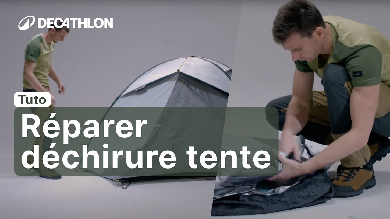 TUTO - Comment r&eacute;parer une d&eacute;chirure de tente ? (avec Jean Tezenas du Montcel) ⛺️ | Decathlon
