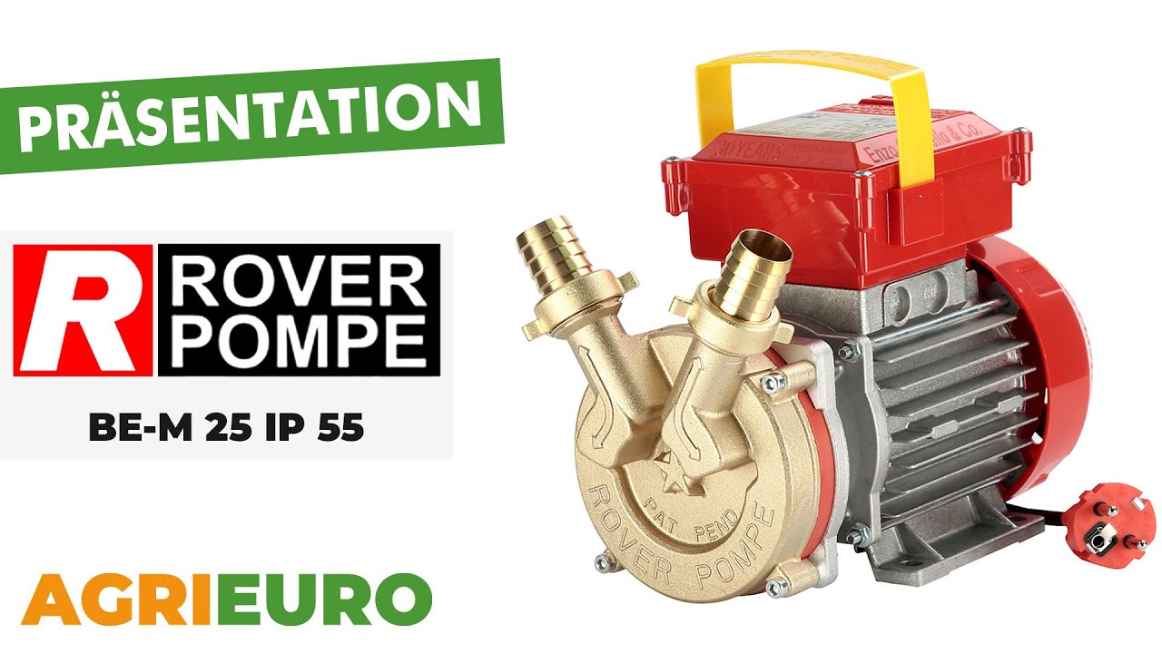 Produktvideo Rover BE-M 25 IP 55 - Elektrische Umfüllpumpe aus Bronze - Schutzart IP55 - 230 V