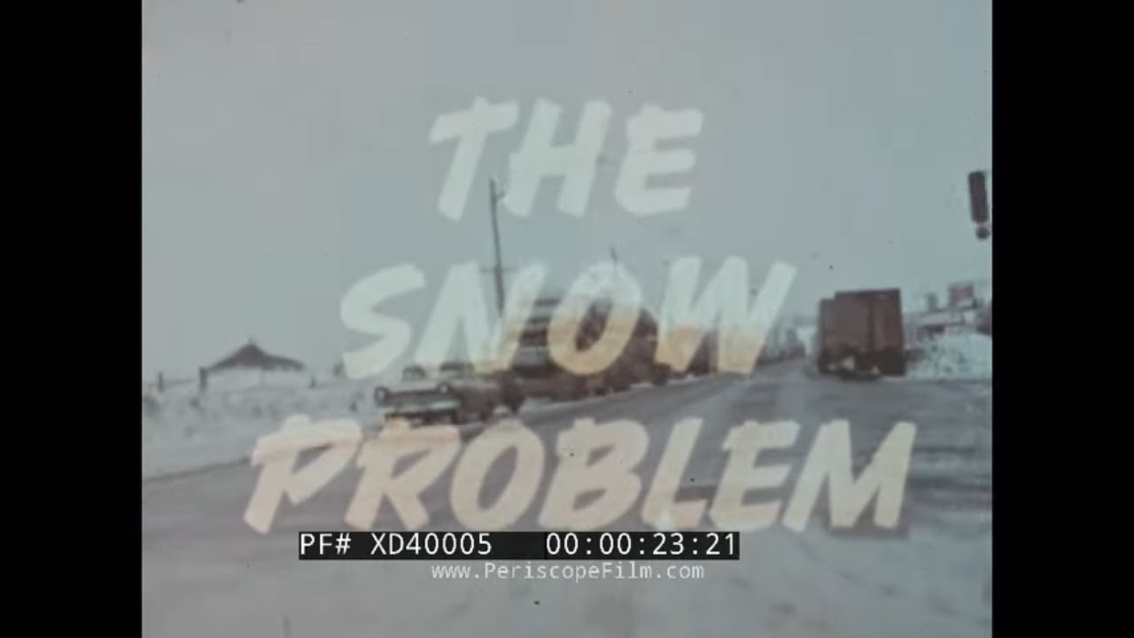 «СНЕЖНАЯ ПРОБЛЕМА». 1960-е годы. УБОРКА СНЕГА CATERPILLAR INC. С ПОМОЩЬЮ ЭКСКАВАТОРОВ CAT 922 И 9...