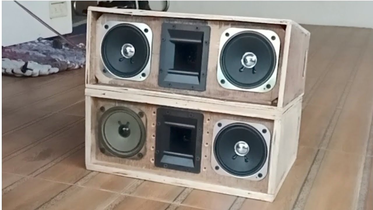 Membuat Box Line array 4inch,  2 speaker 1 Tweeter. #linearray