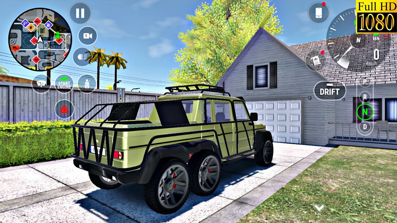 Mercedes-Benz G-Class 6×6 – Car Parking Driving School Gameplay | High Quality HD Graphics
