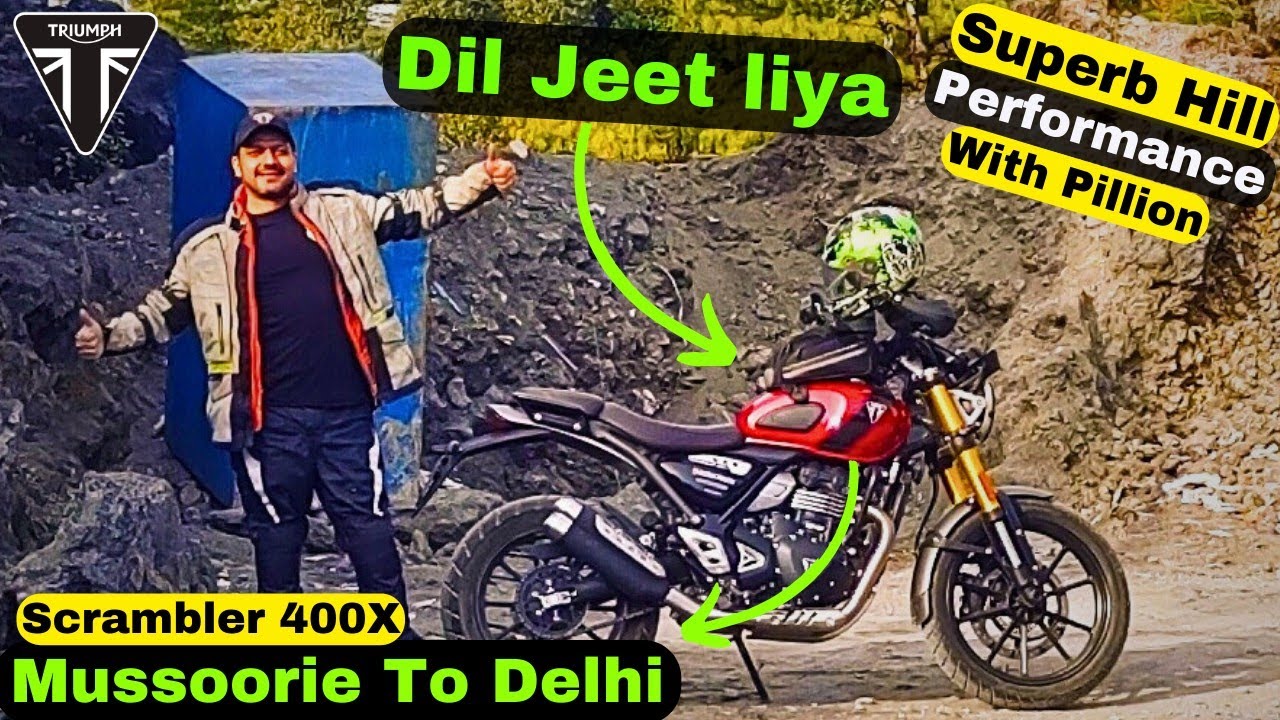 Triumph Scrambler 400X // Mussoorie To Delhi
