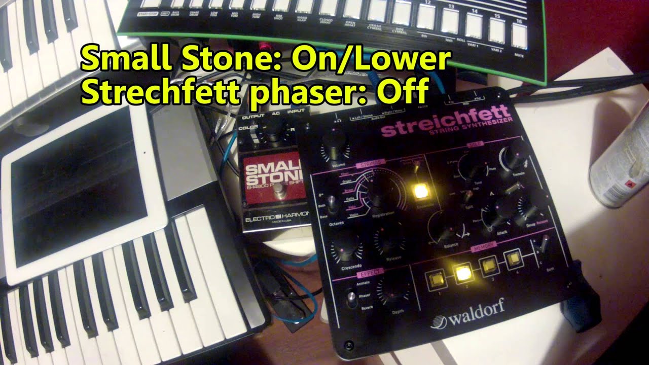 Waldorf Streichfett + Small Stone Playing Jarre