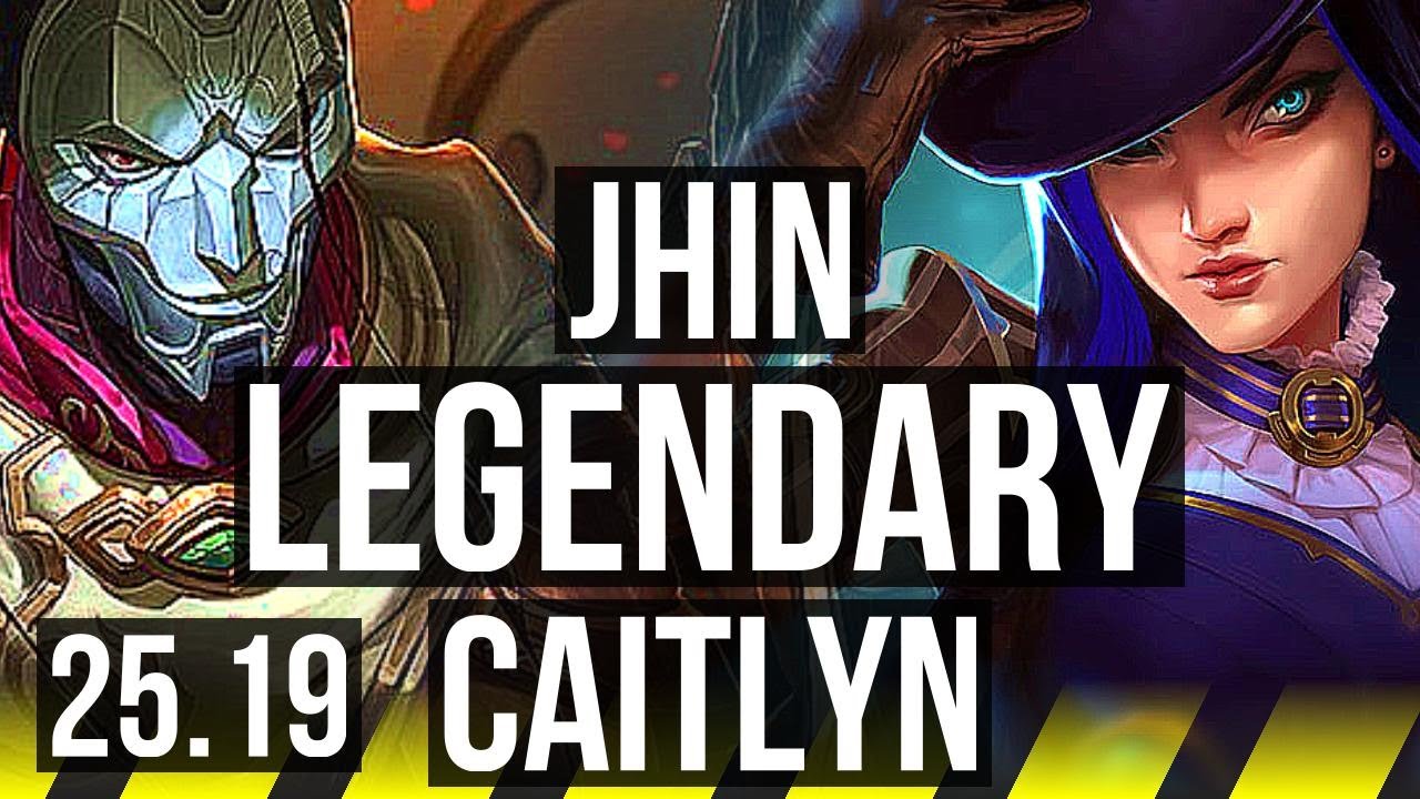 JHIN & Elise vs CAITLYN & Bard (ADC) | Legendary | KR Master | 25.19