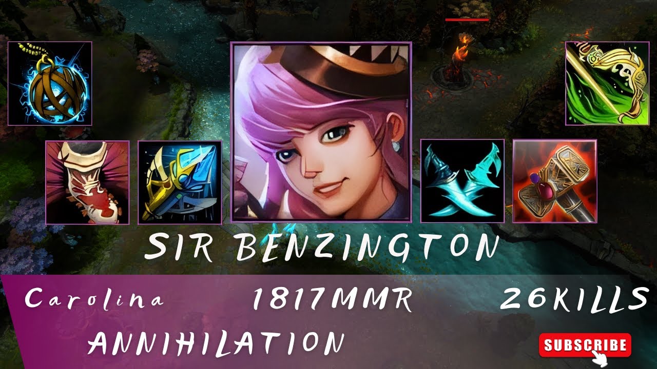 HoN | Mid Wars | Sir Benzington | Carolina | 1817 MMR