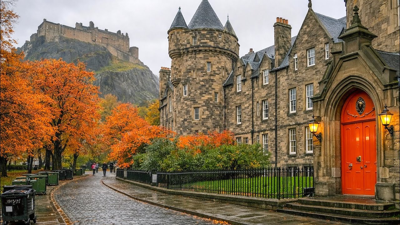 EDINBURGH WALK — ROYAL MILE, CASTLE & OLD TOWN | RELAXING CITY TOUR 4K HDR
