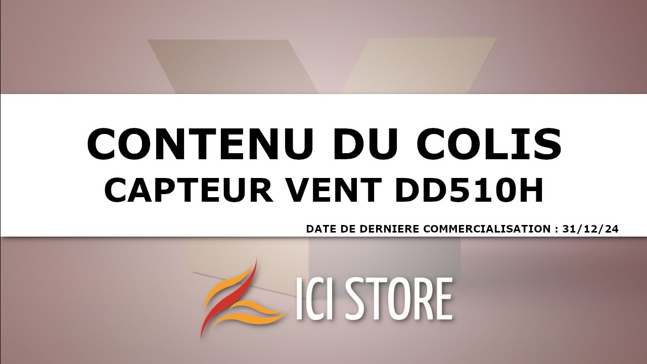 Capteur DD510H - Contenu du colis - Ici Store
