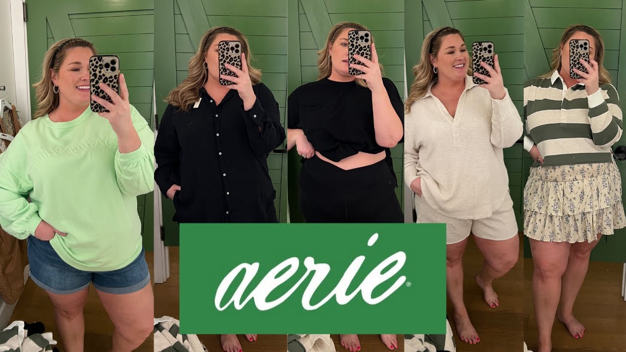 AERIE L/XL HAUL ON A PLUS SIZE BODY