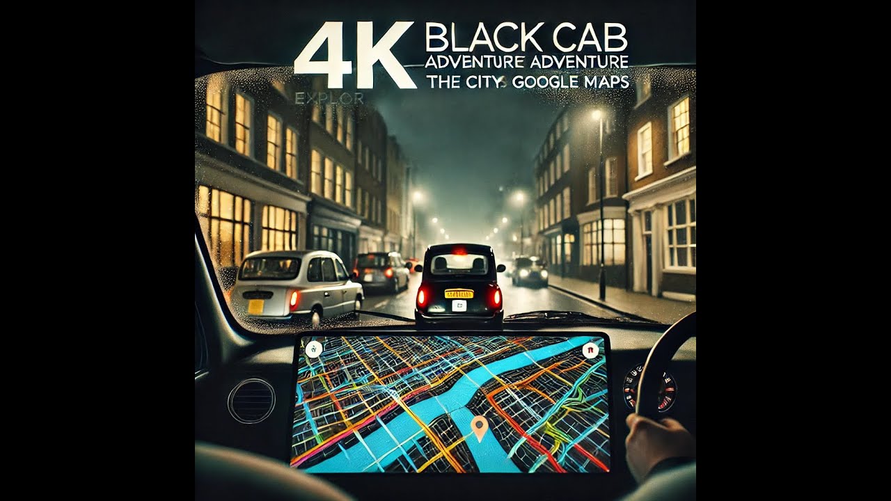 London City Tour in 4K: Black Cab Journey with Live Google Maps
