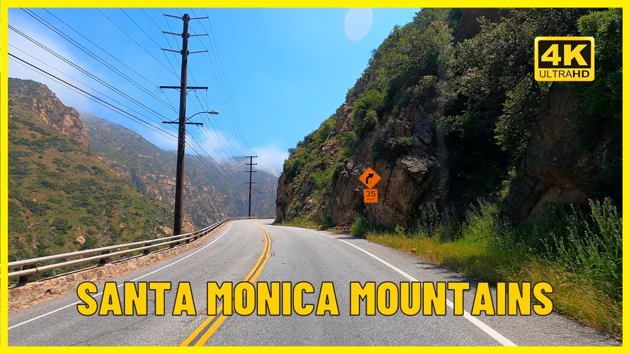 Driving in Santa Monica Mountains - Scenic Drive | California USA [4K UHD]