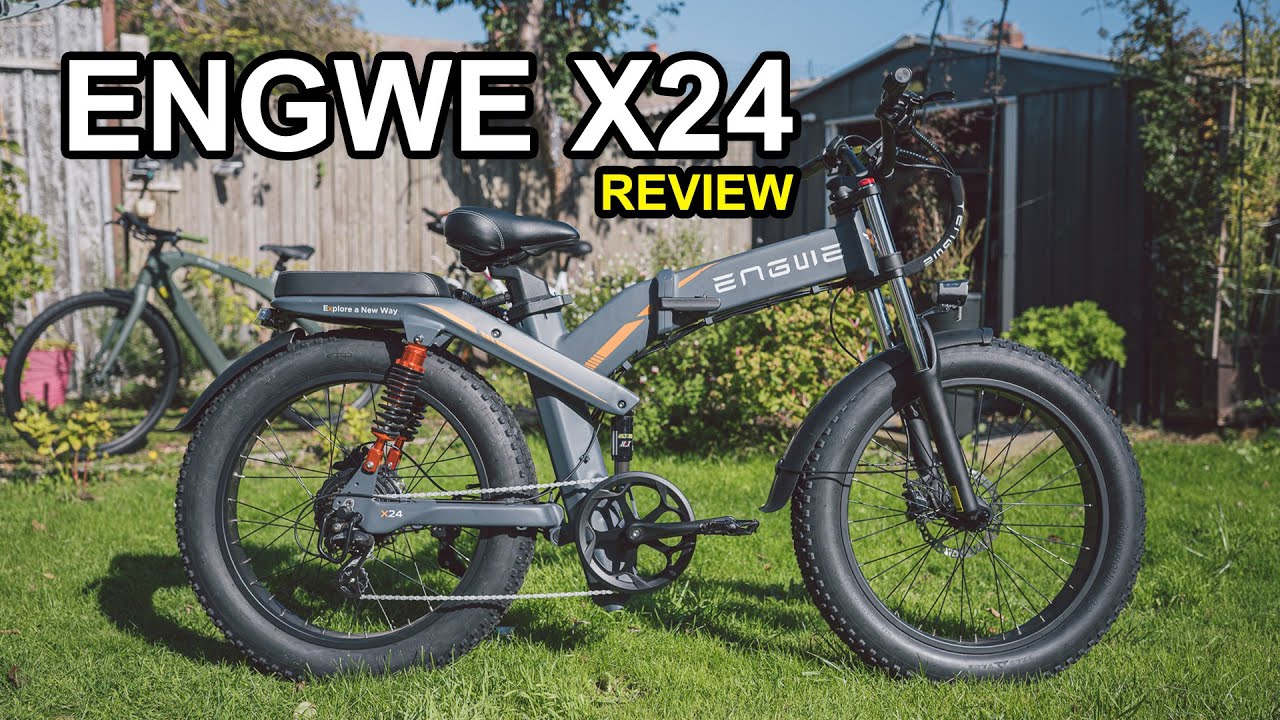Обзор ENGWE X24 от первого лица. Езда по дороге и бездорожью с котом в роли Камео!