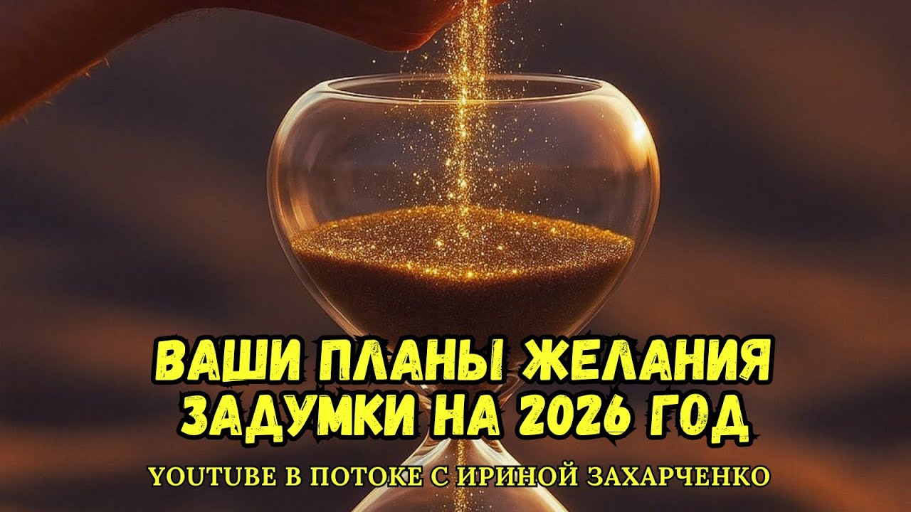 Ваши желания, планы, задумки на 2026 год. Период, событие, человека задумайте сами. Перезалив видео.