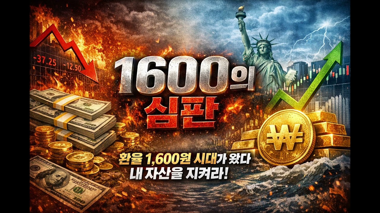 🚨 경고! 환율 1,600원 시대, 가만히 있으면 당신만 망합니다 (97%가 모르는 생존 전략)
