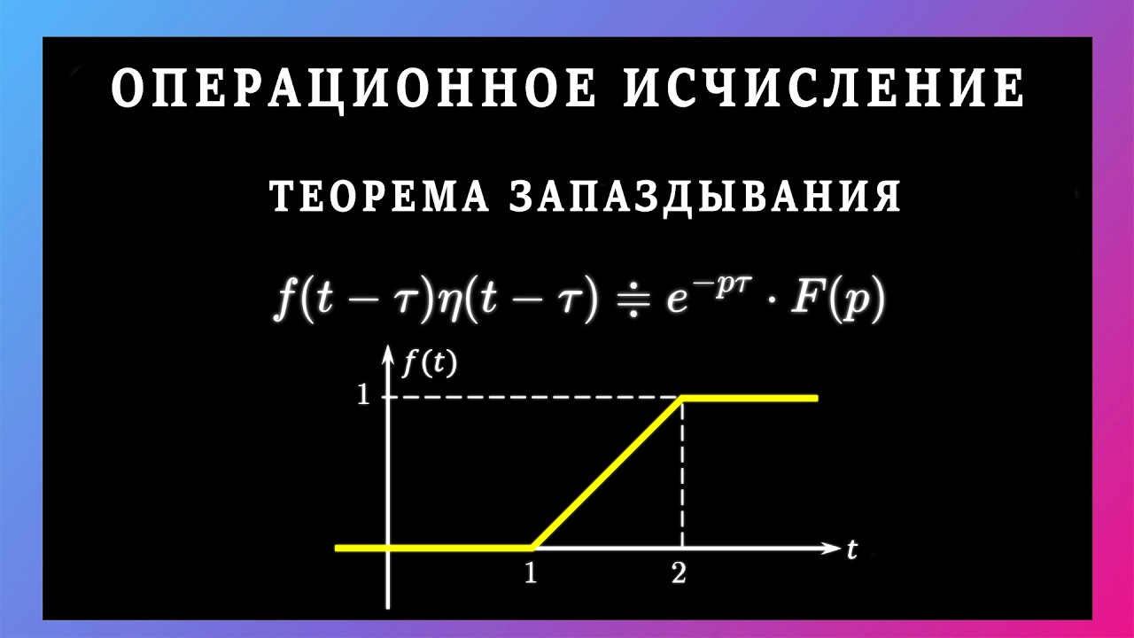 Операционное исчисление. Теорема запаздывания для функций заданных графиком