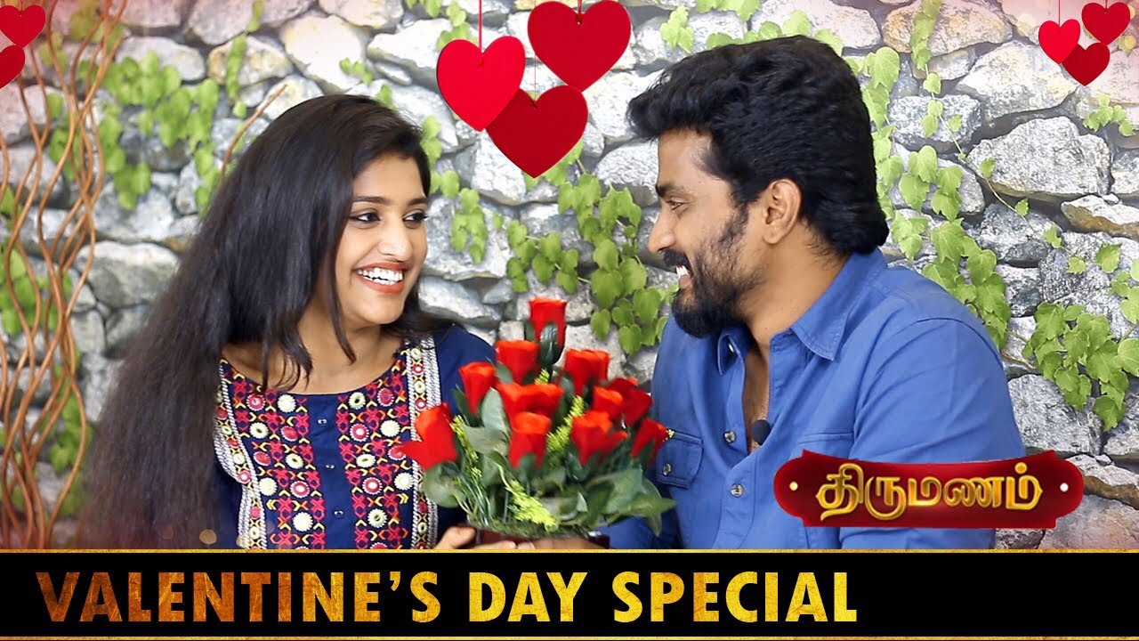 Live Proposal of Janani Santhosh Colors Tamil Thirumanam Serial Sidhu Shreya Couple Interview