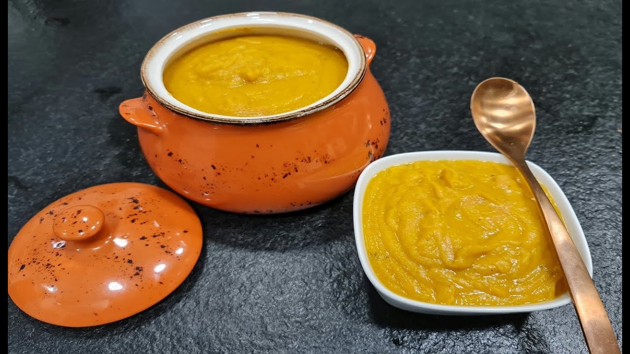CREMA CASERA DE CALABAZA Y GARBANZOS DE FORMA FACIL SANA Y DELICIOSA APTA PARA VEGANOS Y CELIACOS