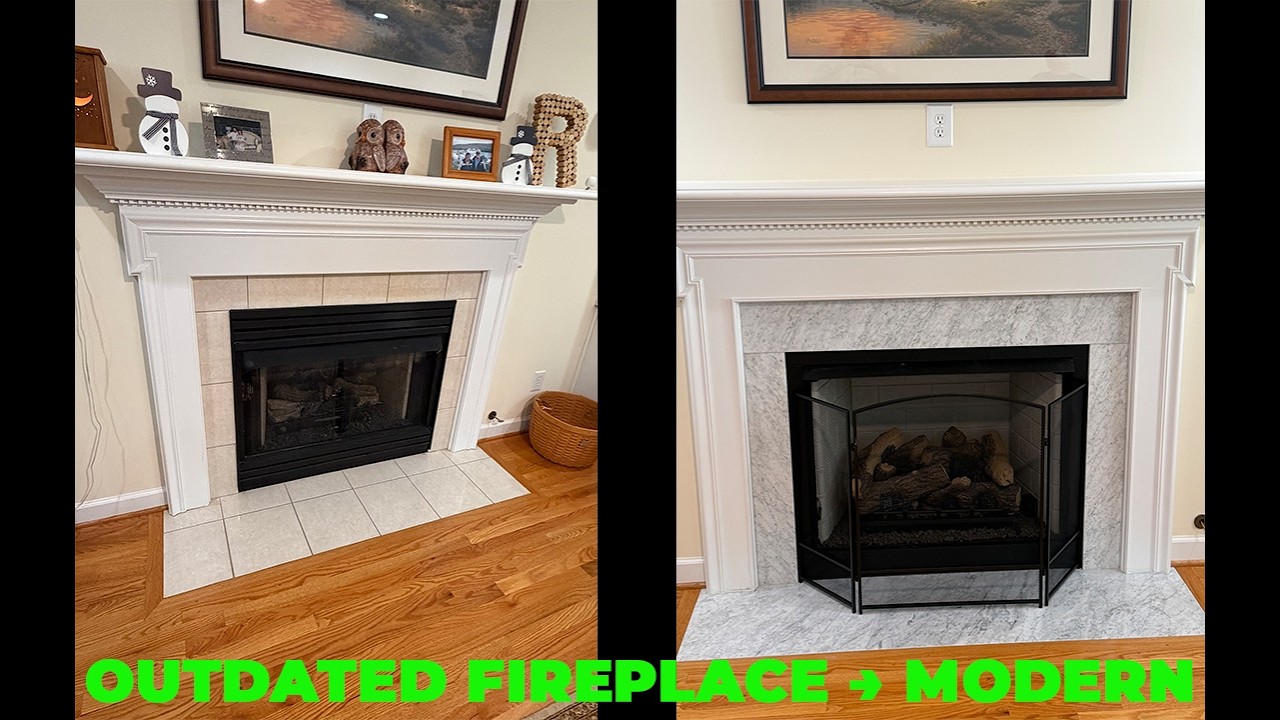Complete Fireplace Remodel: Replacing an Outdated Fireplace with a Modern Gas Fireplace