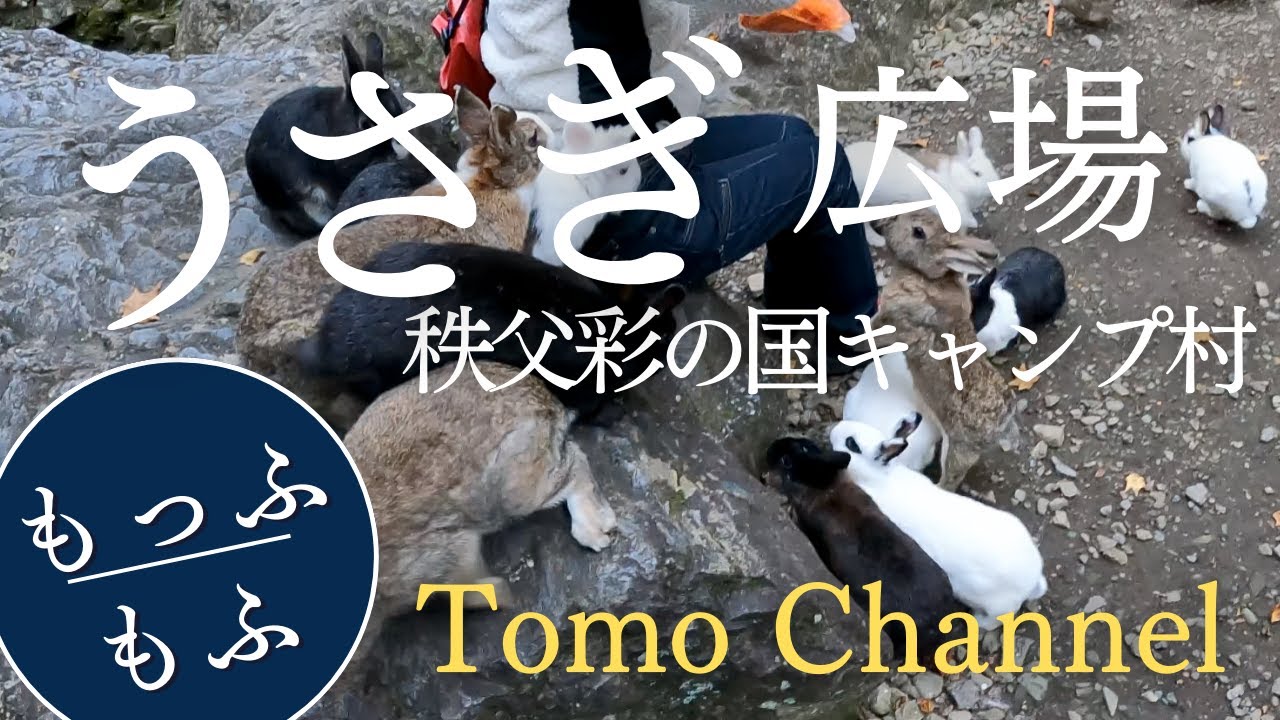 【もっふもふ】うさぎ広場〜秩父彩の国キャンプ村【Tomo Channel】